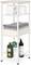 NEX™ 29" White Freestanding 4-Tier Storage Shelf with Toilet Paper Holder